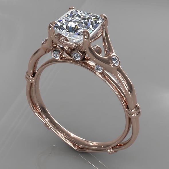 Diamond Ring Creative 009 - 3DOcean Item for Sale