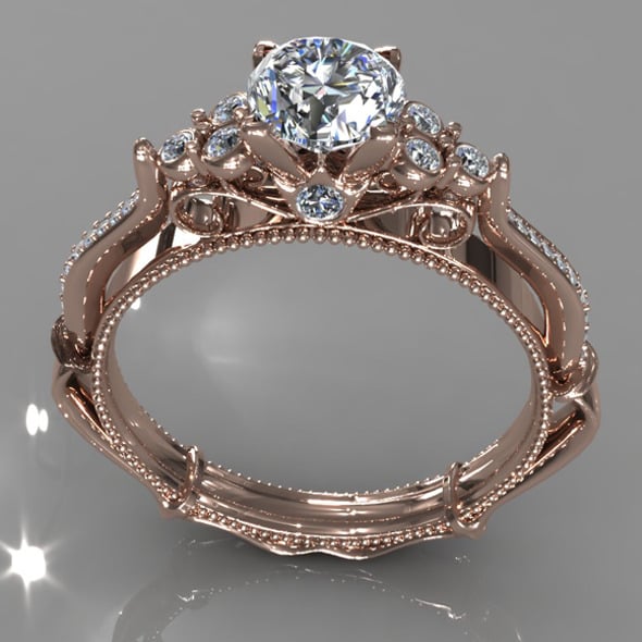 Diamond Ring Creative 009 - 3DOcean Item for Sale