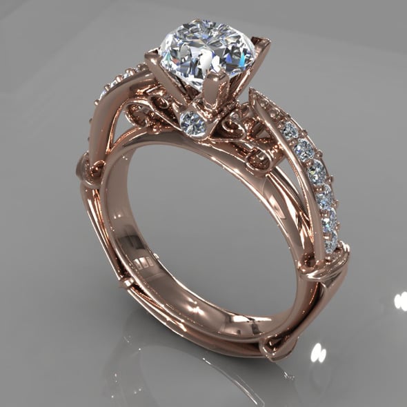 Diamond Ring Creative 011 - 3DOcean Item for Sale