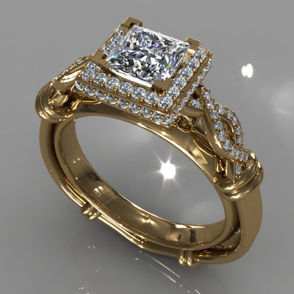 Diamond Ring Creative 013 - 3DOcean Item for Sale