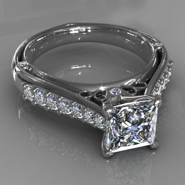 Diamond Ring Creative 015 - 3DOcean Item for Sale