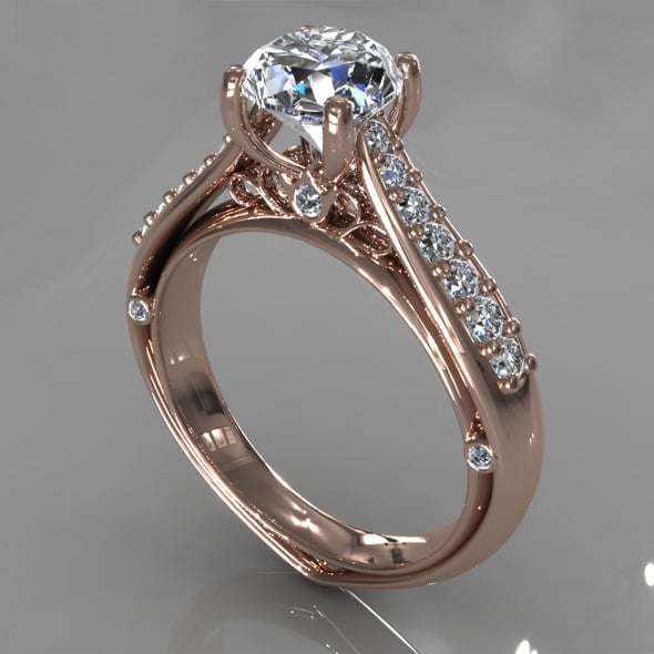 Diamond Ring Creative 017 - 3DOcean Item for Sale