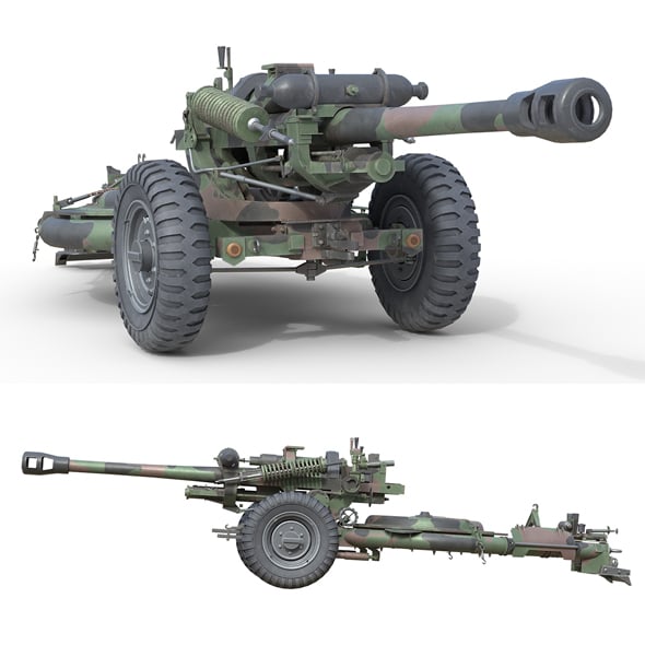 Field Howitzer M119 - 3DOcean Item for Sale