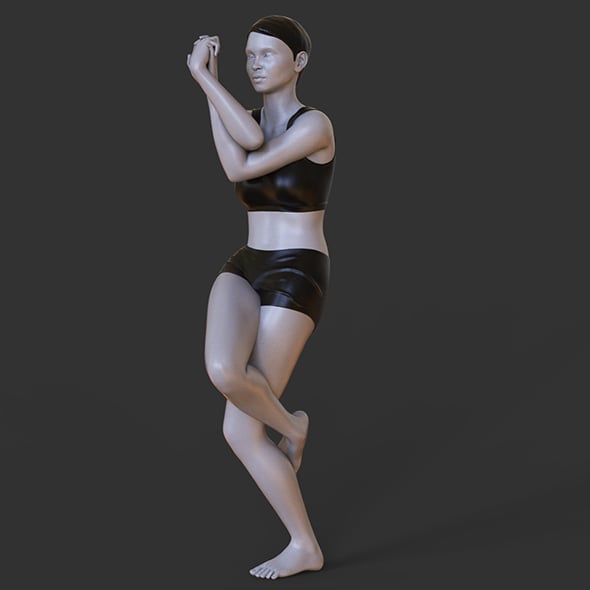 Yoga Pose - Eagle Pose - 3DOcean Item for Sale