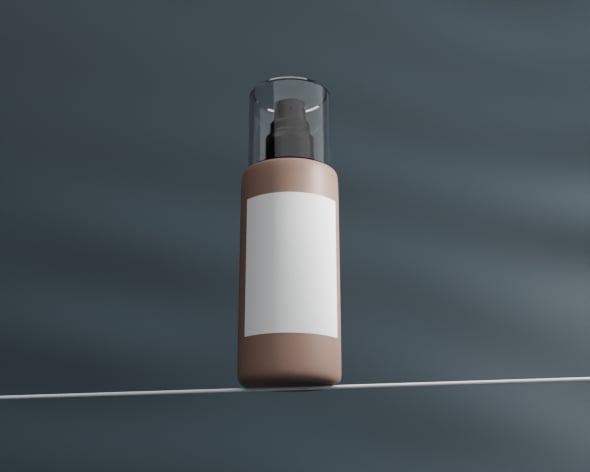 Cosmetic Bottle 3D Model - 3DOcean Item for Sale