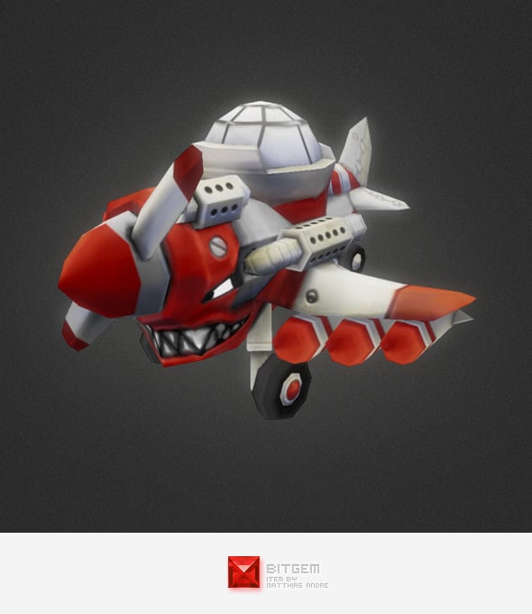 Low Poly Micro Plane - 3DOcean Item for Sale