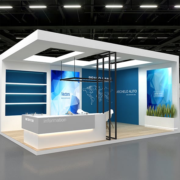 Exhibition Booth 3D - 3DOcean Item for Sale