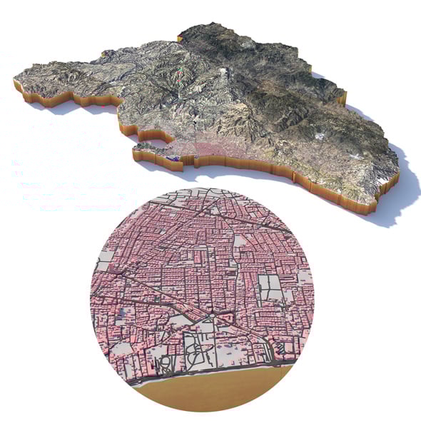 Limassol Terrain City Cyprus - 3DOcean Item for Sale