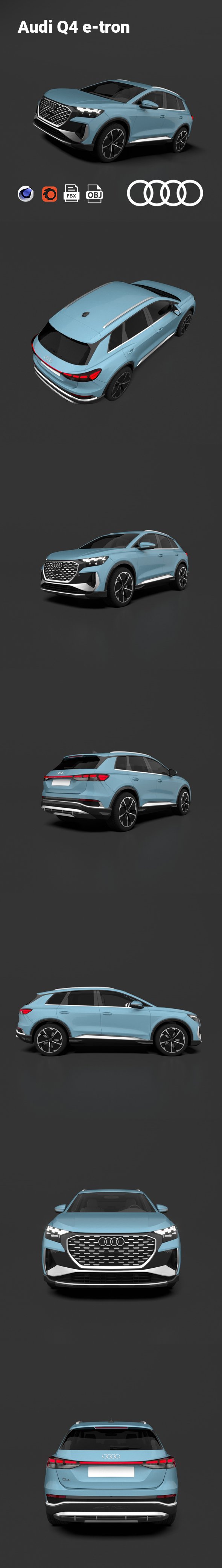 Audi Q4 E-Tron - 3DOcean Item for Sale