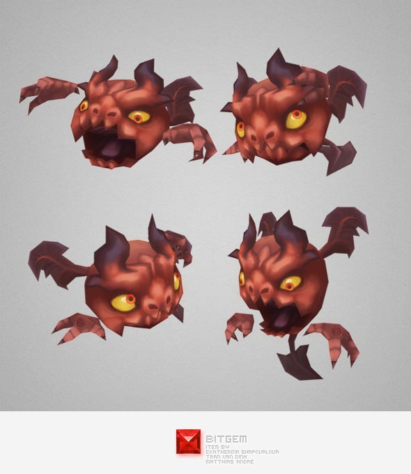 Low Poly Micro Demon Daryl - 3DOcean Item for Sale