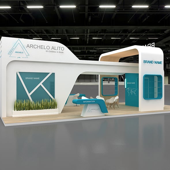 Exhibition Booth 3D - 3DOcean Item for Sale