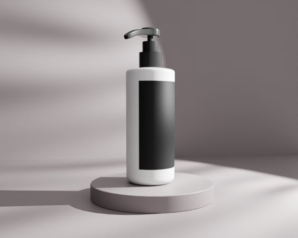 Cosmetic Bottle 3D Model - 3DOcean Item for Sale