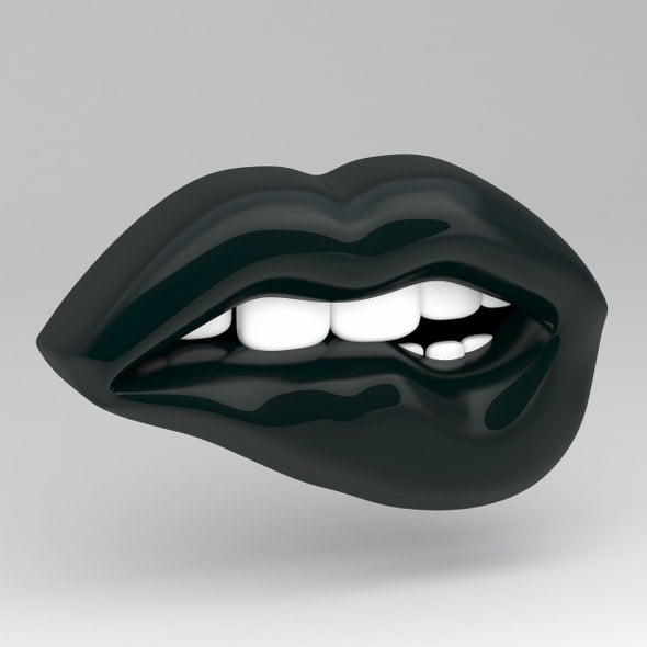 Black Lips Biting - 3DOcean Item for Sale