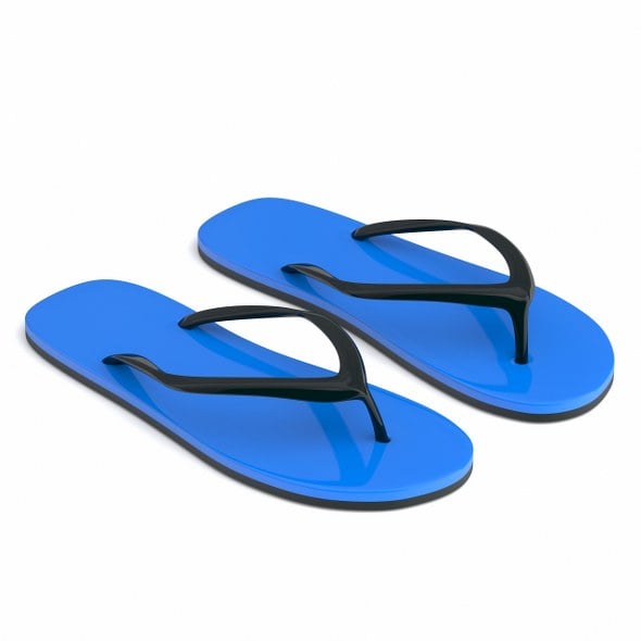 Blue Flip Flop - 3DOcean Item for Sale