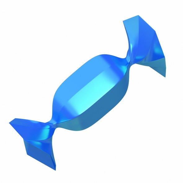 Blue Wrapped Candy - 3DOcean Item for Sale