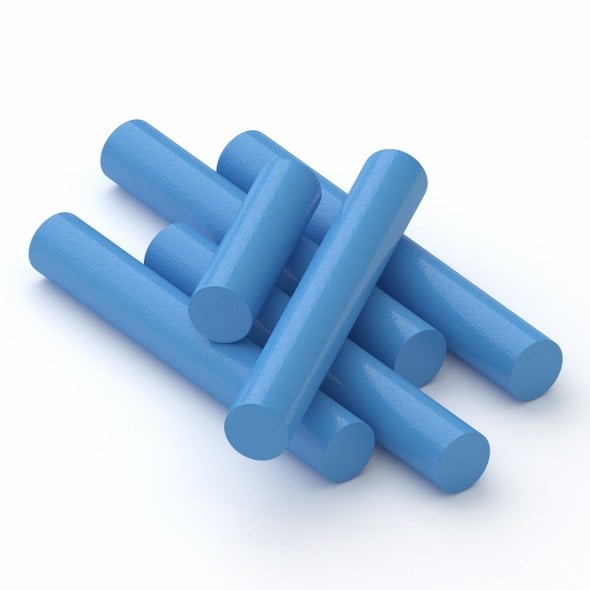 Blue Chalk Sticks - 3DOcean Item for Sale