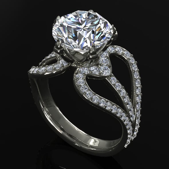 CK Diamond Ring 004 - 3DOcean Item for Sale