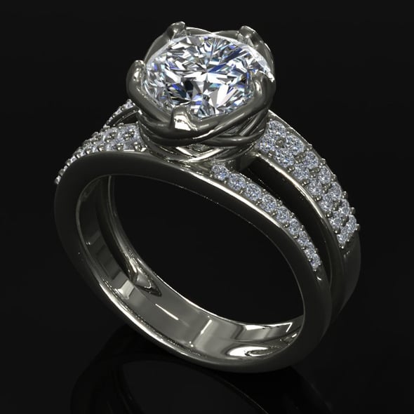 CK Diamond Ring 007 - 3DOcean Item for Sale