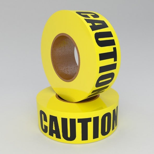 Caution Tape - 3DOcean Item for Sale