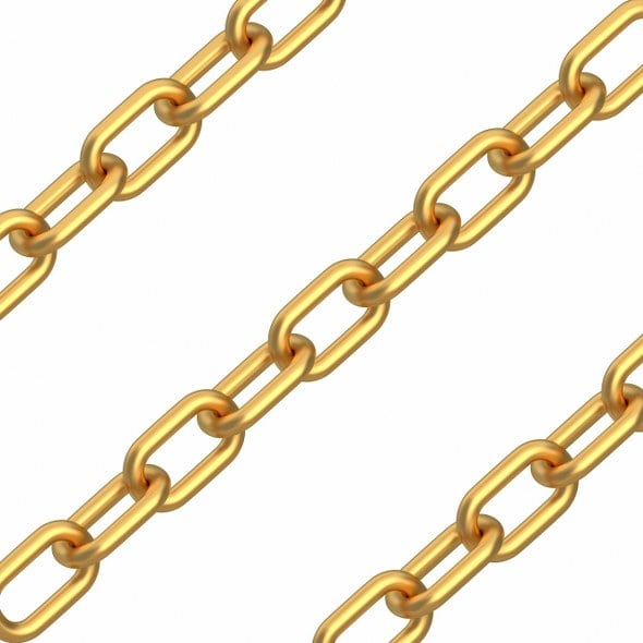 Chain Gold - 3DOcean Item for Sale
