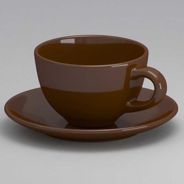 Coffee Cup Brown - 3DOcean Item for Sale