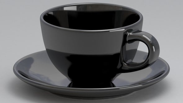 Coffee Cup Black - 3DOcean Item for Sale