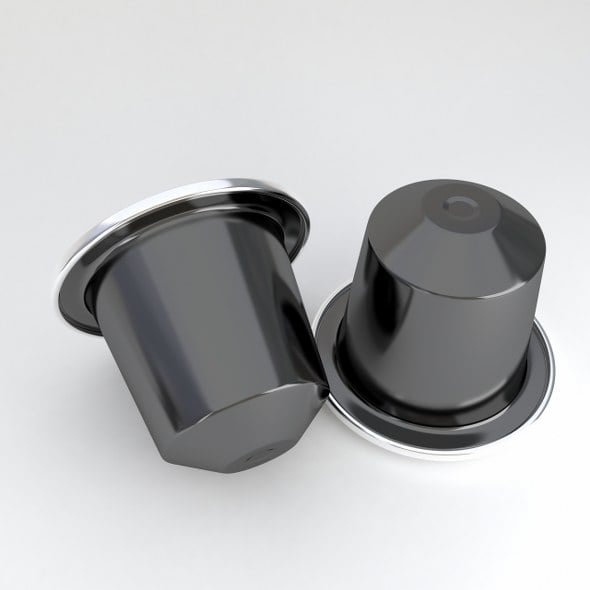 Coffee Capsule Black - 3DOcean Item for Sale