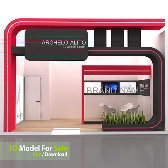 Exhibition Booth 3D - 3DOcean Item for Sale