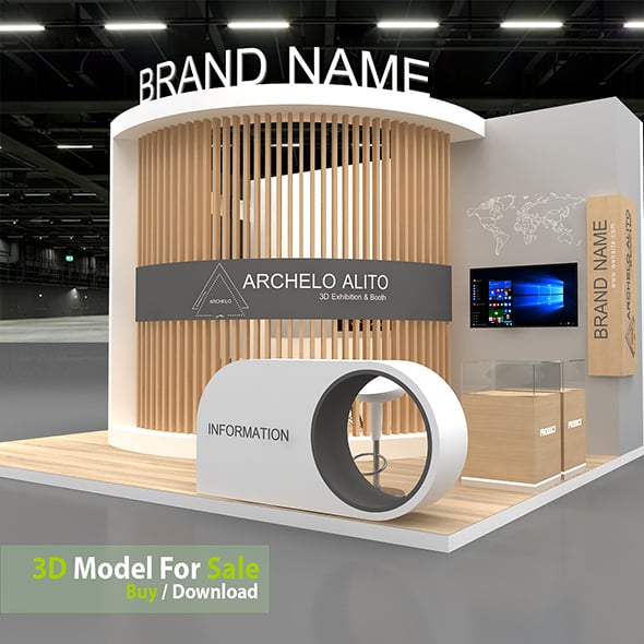 3D Booth - 3DOcean Item for Sale