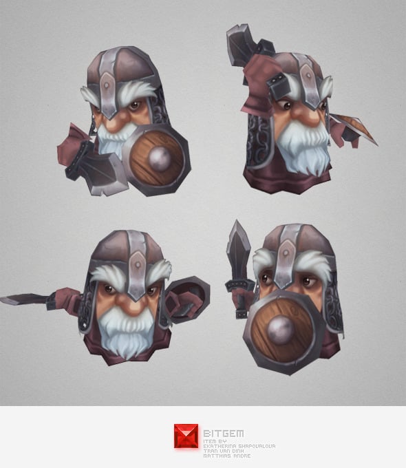 Low Poly Micro Knight Balan - 3DOcean Item for Sale