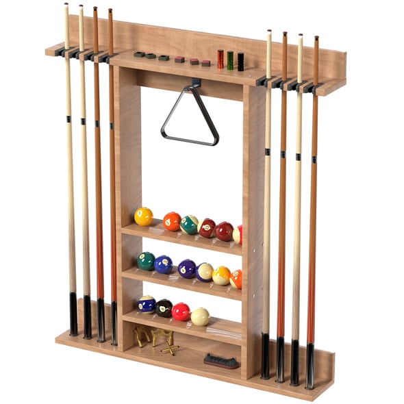 Billiards Cue Rack - 3DOcean Item for Sale