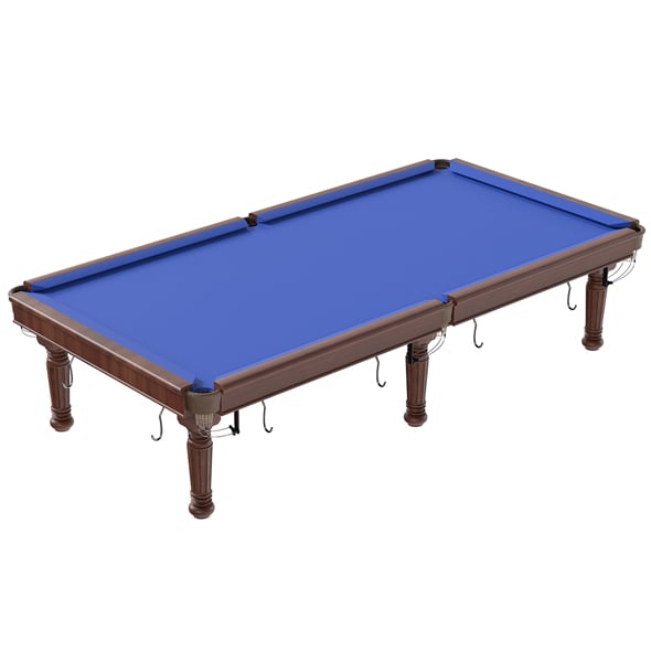 Billiards Pool Table Blue - 3DOcean Item for Sale