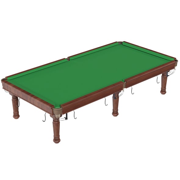 Billiards Pool Table Green - 3DOcean Item for Sale