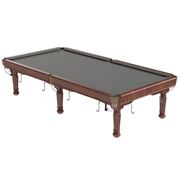 Billiards Pool Table Grey - 3DOcean Item for Sale