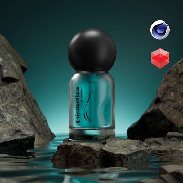 Cosmetics Product Visualization and 4 Scene Setup. - 3DOcean Item for Sale