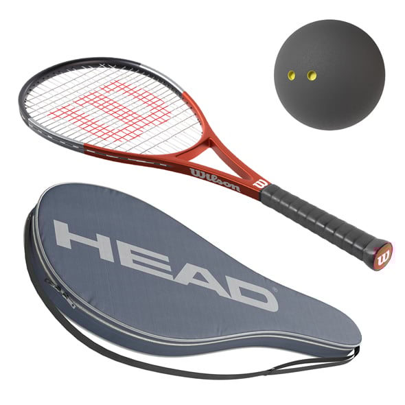 Squash Sport Set - 3DOcean Item for Sale