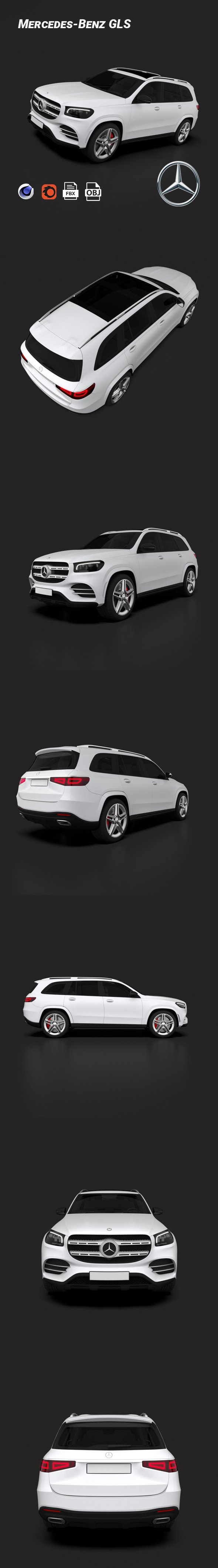 Mercedes-Benz GLS - 3DOcean Item for Sale