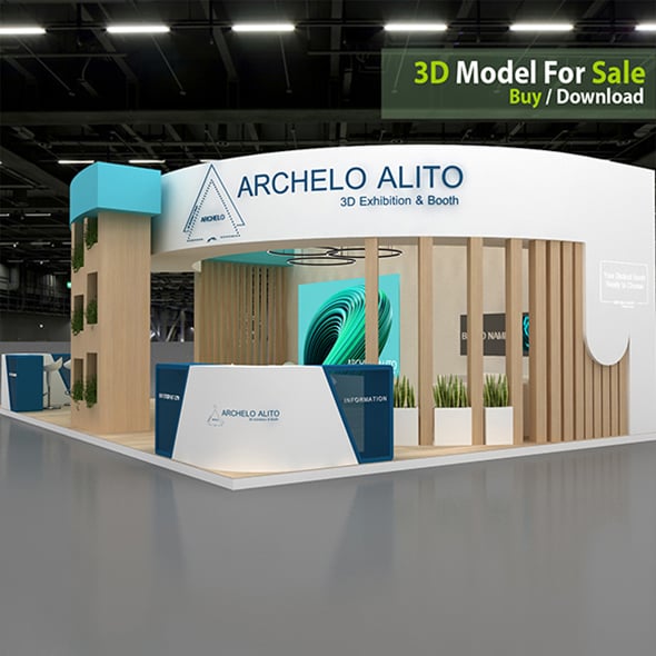 3d Stall Exhibition - 3DOcean Item for Sale