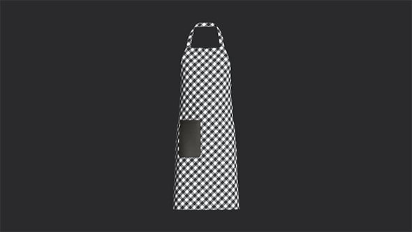 Apron-Checked V3 | Marvelous / Clo3d / obj / fbx - 3DOcean Item for Sale