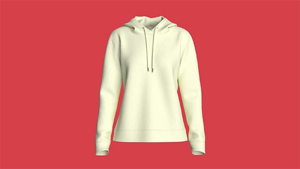 Girls Hoodie-Mint Lemon | Marvelous / Clo3d / obj / fbx - 3DOcean Item for Sale