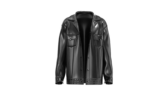 3D Leather-Jacket | Marvelous / Clo3d / obj / fbx - 3DOcean Item for Sale