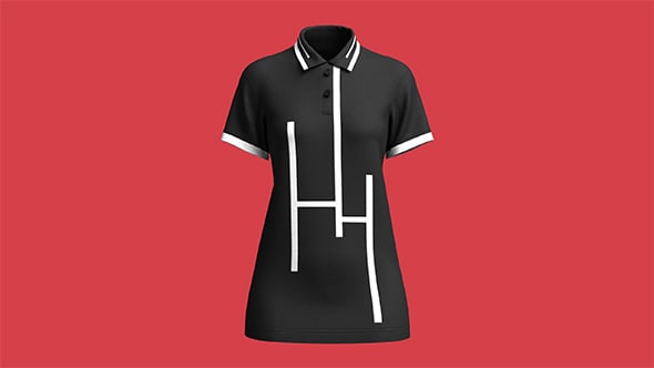 Ladies Black Polo Tops | Marvelous / Clo3d / obj / fbx - 3DOcean Item for Sale