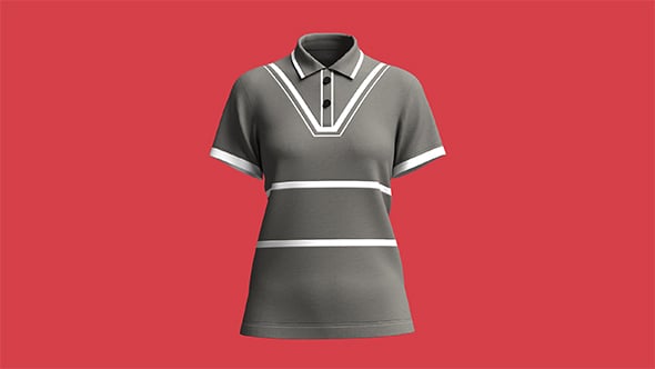 Ladies Polo Tops V2 | Marvelous / Clo3d / obj / fbx - 3DOcean Item for Sale