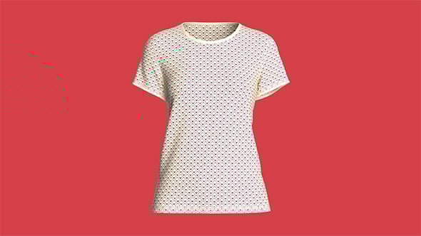 Ladies Tshirt | Marvelous / Clo3d / obj / fbx - 3DOcean Item for Sale