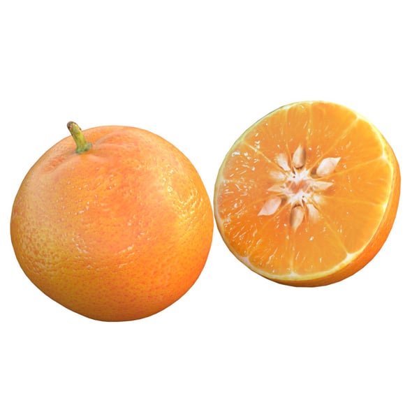 Mandarin Fruit - 3DOcean Item for Sale