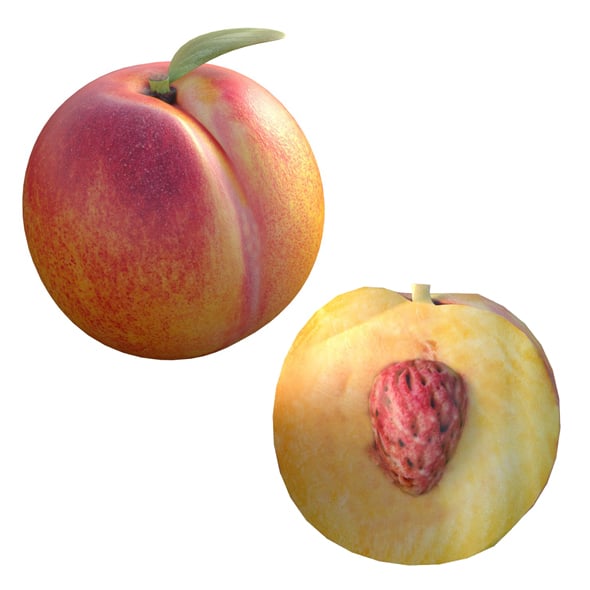 Peach Fruit - 3DOcean Item for Sale