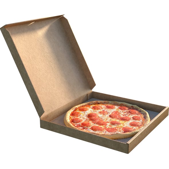 Pizza Box 1 - 3DOcean Item for Sale