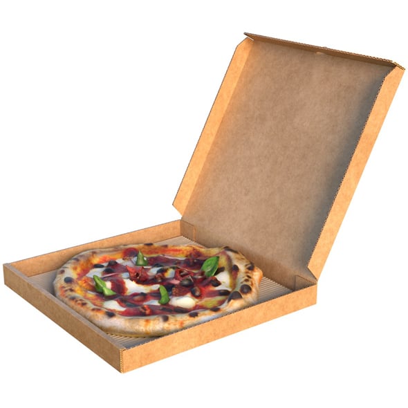 Pizza Box 2 - 3DOcean Item for Sale