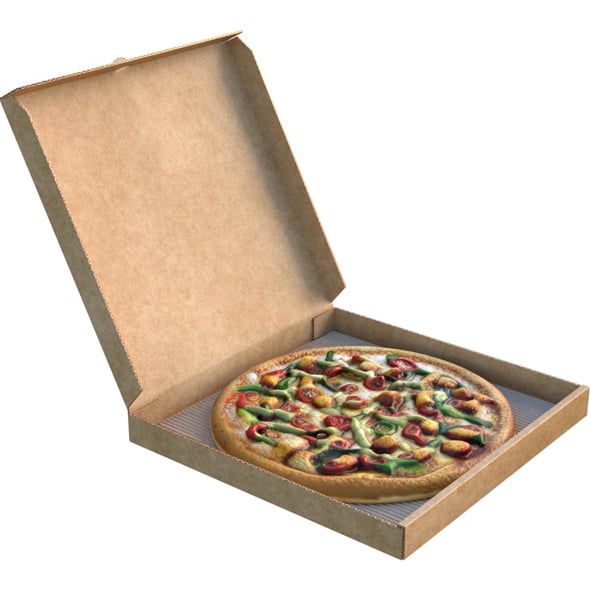 Pizza Box 4 - 3DOcean Item for Sale