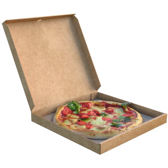Pizza Box 5 - 3DOcean Item for Sale